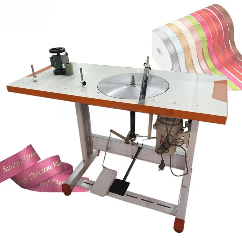 Automatic tape rolling machine fabric ribbon winding machine ribbon elastic band winder roller belt coil webbing machinery