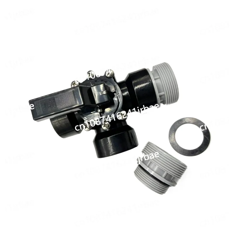 Three Way Diverter Valve 38mm Adaptor Professional Sturdy Swimming Pool Diverter