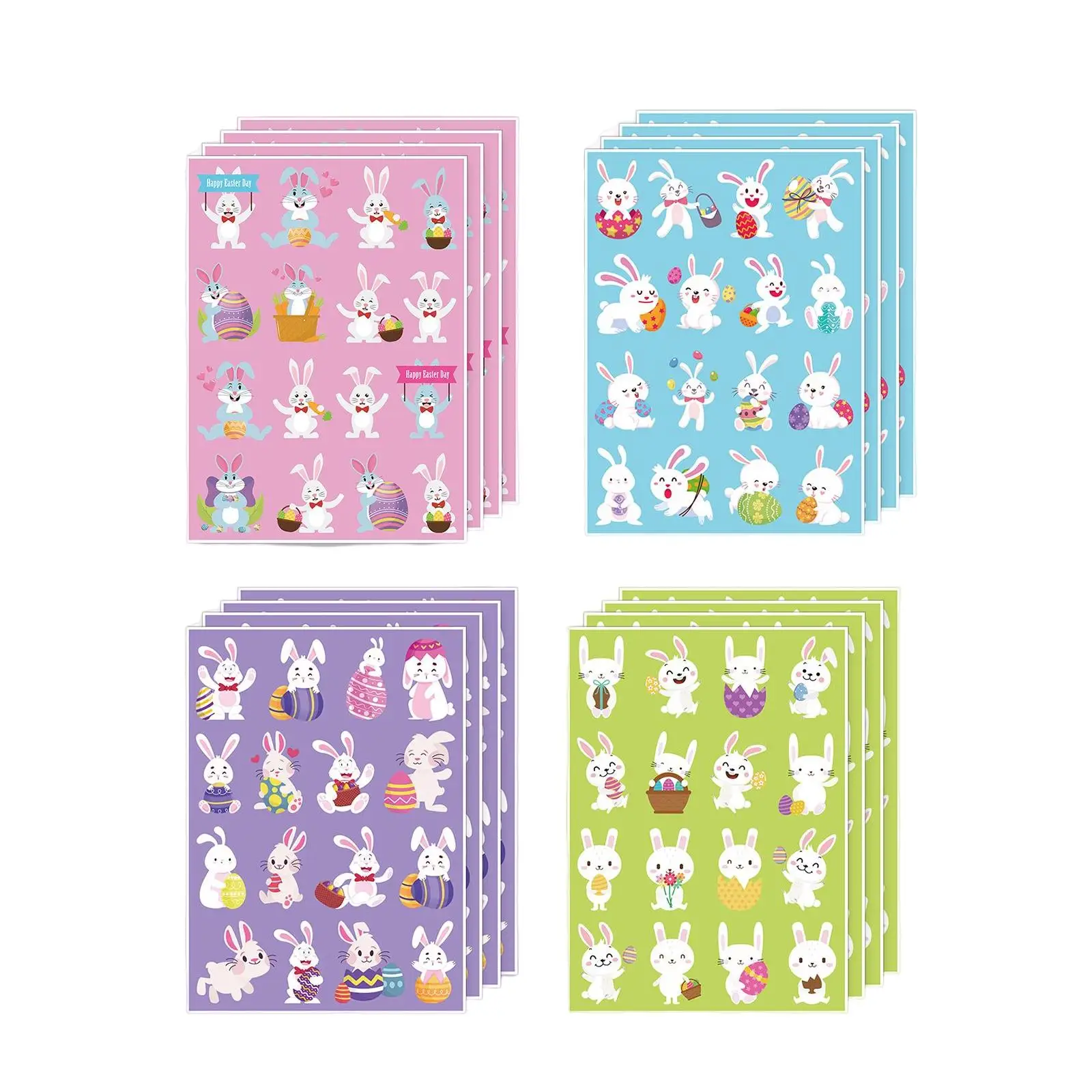 Adesivo de Páscoa Adesivos de Coelho de Páscoa para Lembrancinhas de Presente de Papercraft