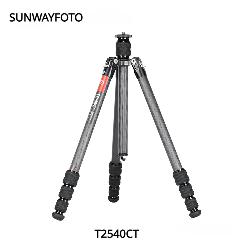 

SUNWAYFOTO Tripod for Camera Travel Tripod, Carbon Fiber Portable, Waterproof Reverse Folding 13KG Load Capacity T2540CT