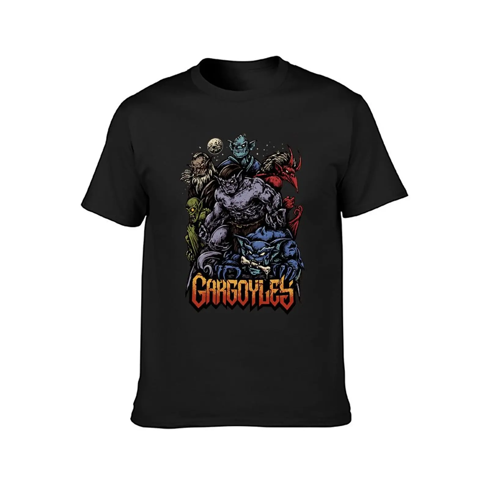 Gargoyles T-Shirt anime tees customs design your own oversizeds T-shirt men