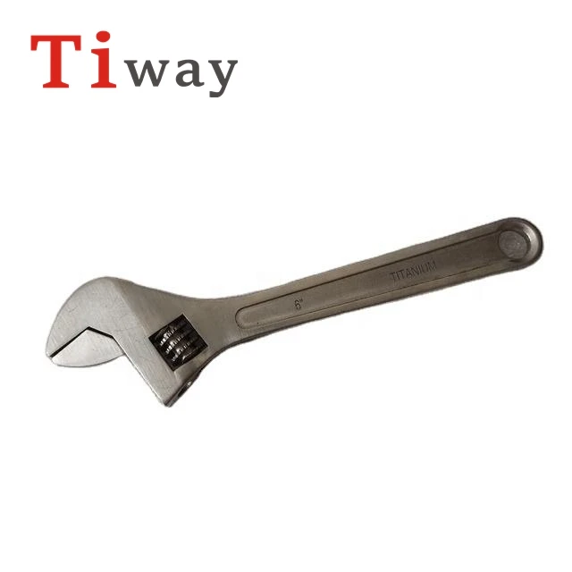 

Pure Titanium Industrial Grade 12" Adjustable Wrench Non-Magnetic Resistant Rust Proof Chemical Environmental Application