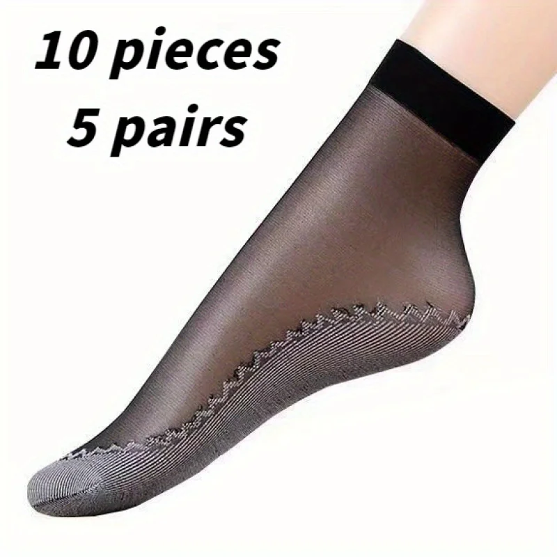 5 calcetines dobles transpirables de hielo para mujer, puntera y tacón con amortiguación antideslizante que absorbe el sudor, 100% poliéster en color nude, adecuados para