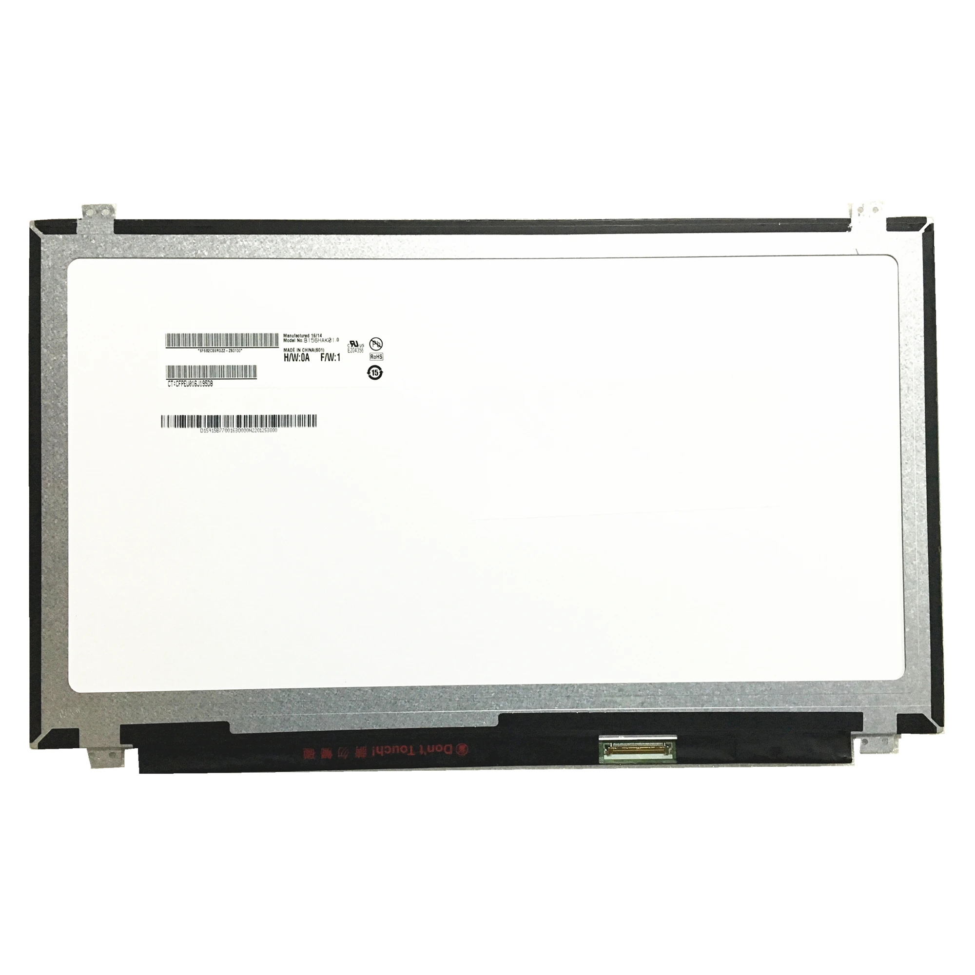 

B156HAK01.0 15.6'' Laptop Lcd Touch Screen Panel Matrix 1920*1080 EDP 40 Pins with Touch Function