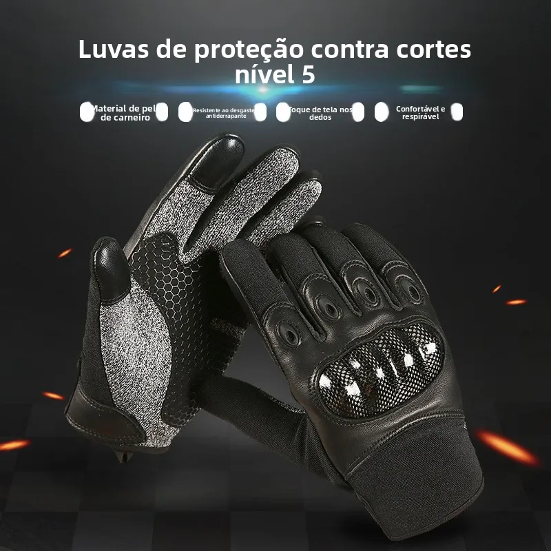 guanti-da-uomo-in-pelle-di-pecora-compatibili-con-touchscreen-per-attivita-all'aperto-ciclismo-motociclismo-resistenti-all'usura-a-dita-intere-tattici-protezione-contro-gli-attacchi-con-oggetti-appuntiti