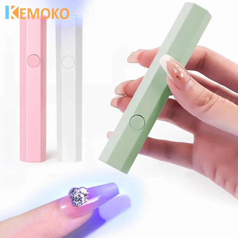 

Nail Lamp LED Mini Flashlight Pen USB Portable Handheld Mini Nail Lamp For All Gel Polish Quick Dry Nail Dryer Machine