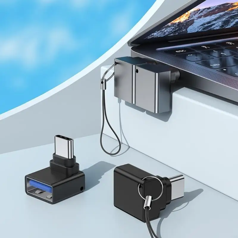 2025 New Type C Adapter 90 Degree Male to USB Female OTG Connector for Laptop