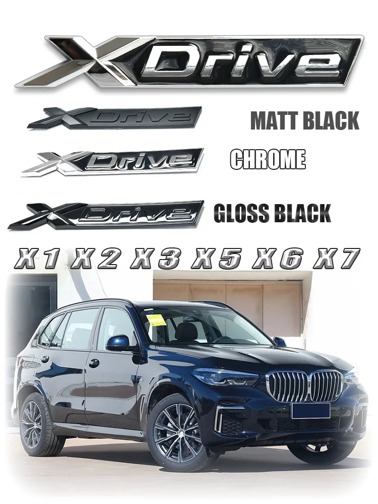 Autocollant de voiture de style OEM pour BMW X Drive, garde-boue, emblème de camion, insigne arrière, logo automatique pour BMW 1, 2, 3, 4, 5, 6, XDRIVE