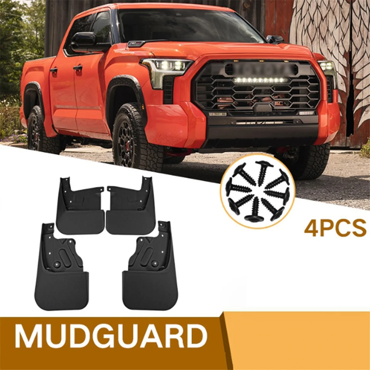 For Toyota Tundra 2022-2023 Car Mud Flaps Splash Guard Mudguard Mudflaps Fender External Cover