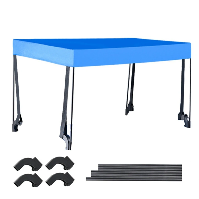 

T02C!-Removable Awning Canopy For Wagon Attachment Sun Shade Cover For 8 Inch Trolley Cart Tube PE Cloth Sun Shelters