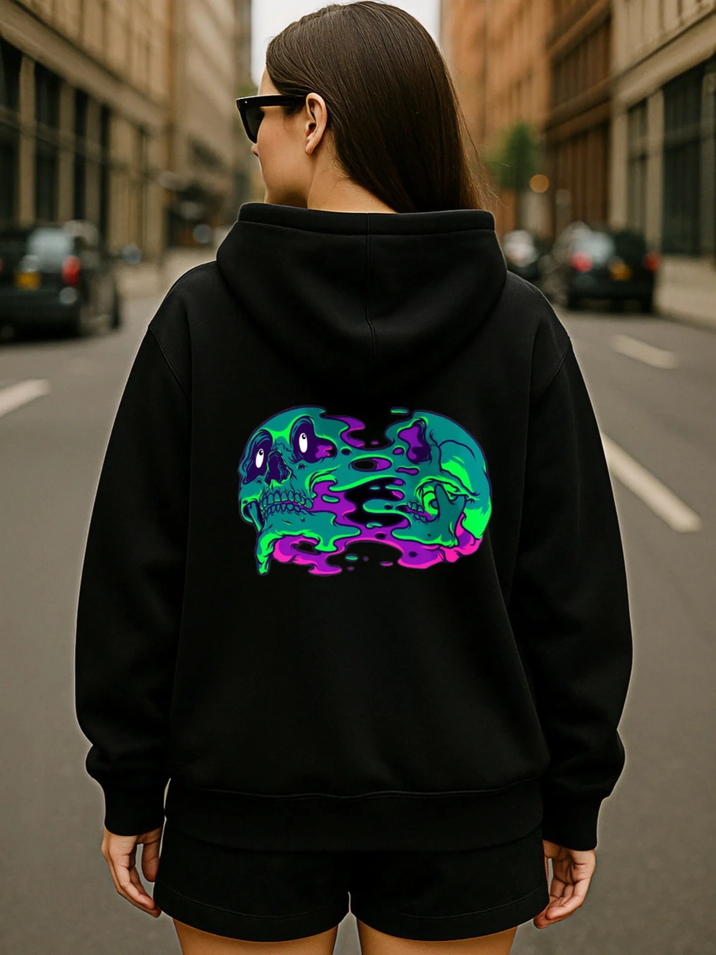 그래픽 후디 여성, 사랑 같은 예수님 하트 프린트, 여성스러운 미적 디자인, 부드러운 원단, 캐주얼한 일상복, 청소년용