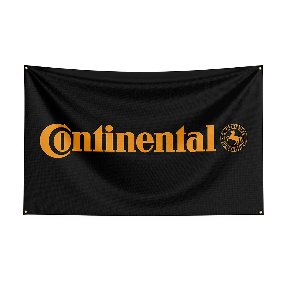 3x5 Ft Continentals Flag poliester z nadrukiem samochód wyścigowy Banner na wystrój