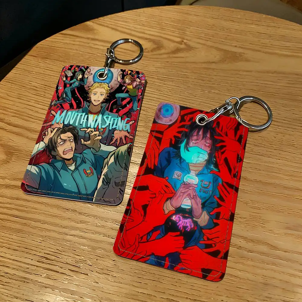 

Game Mouthwashing Card Holder With Keychain Executive Protection For Bank Credit Subway Bus Case