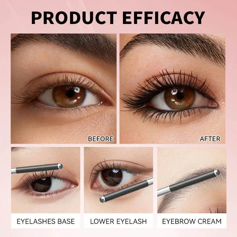 ماسكارا أنبوبية فولاذية - ماسكارا برأس فرشاة حلزونية خاصة - رموش درامية تدوم طويلاً على مدار 24 ساعة ماسكارا مكثفة لمكياج العين #3