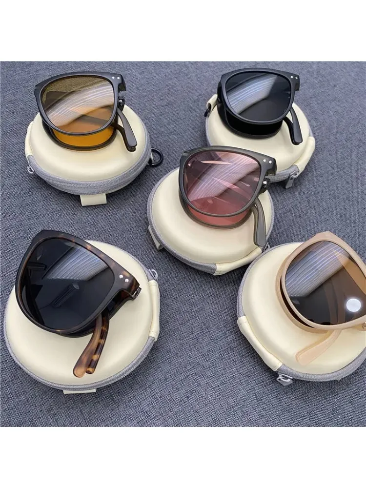 Faltbare Sonnenbrille, tragbar, ultraleichter Sonnenschutz, UV-Schutz, Sonnenbrille für Männer und Frauen2027