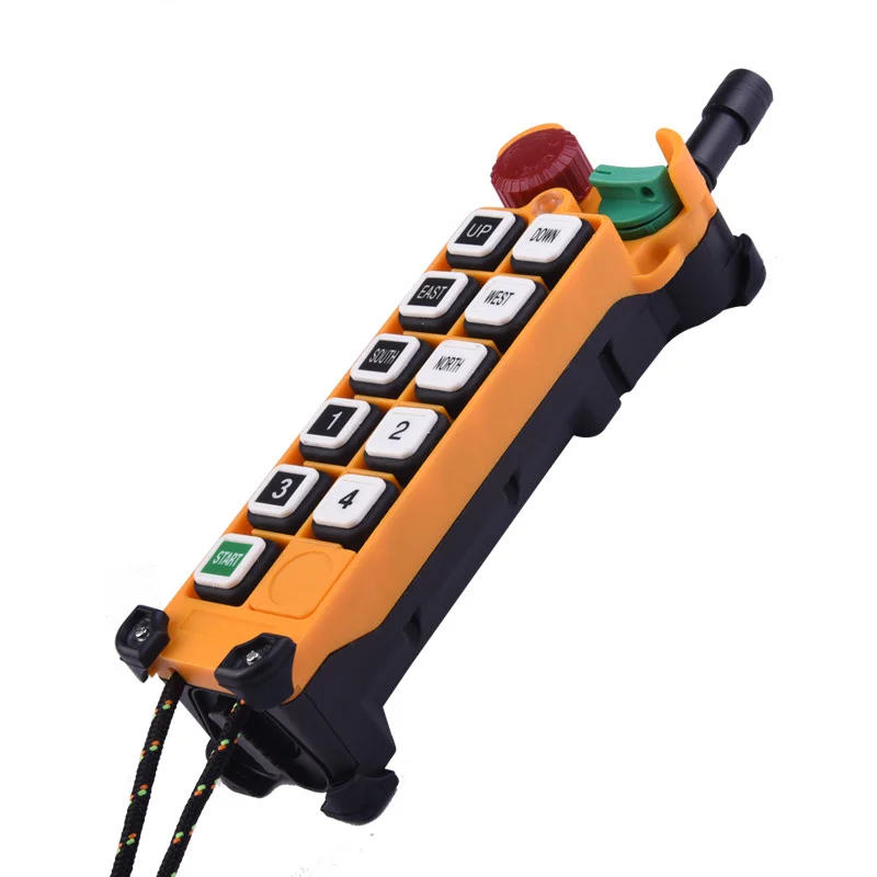 F24-10S/10D 433MHZ Telecrane F24-10D industrial wireless radio remote control 10 double speed button for crane hoist and truck