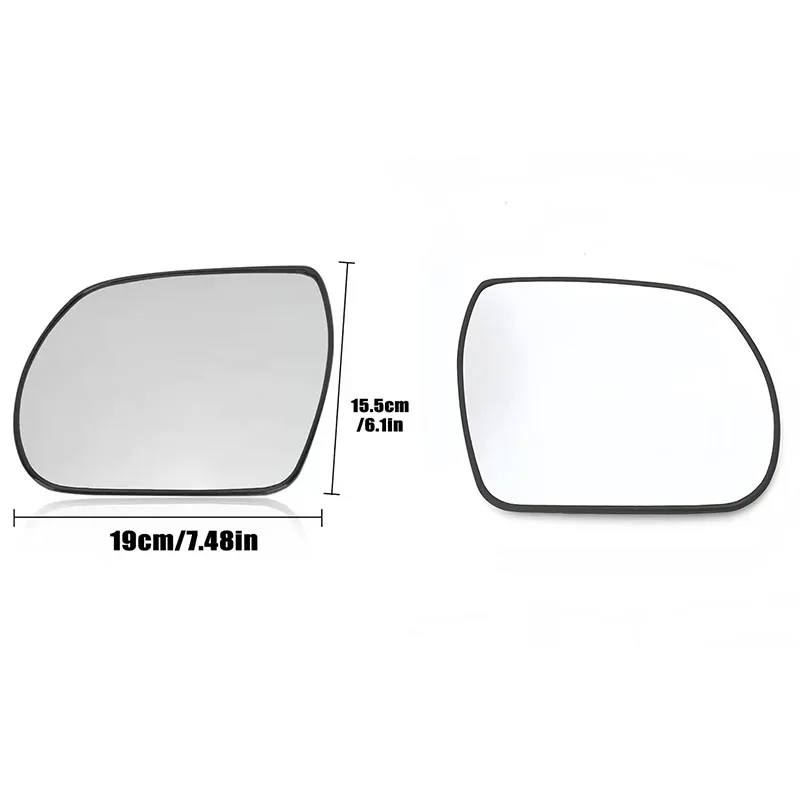 

For HYUNDAI SANTA FE 2009 10 11 12 / Veracruz IX55 2007-2012 Car Heated Convex Mirror Glass