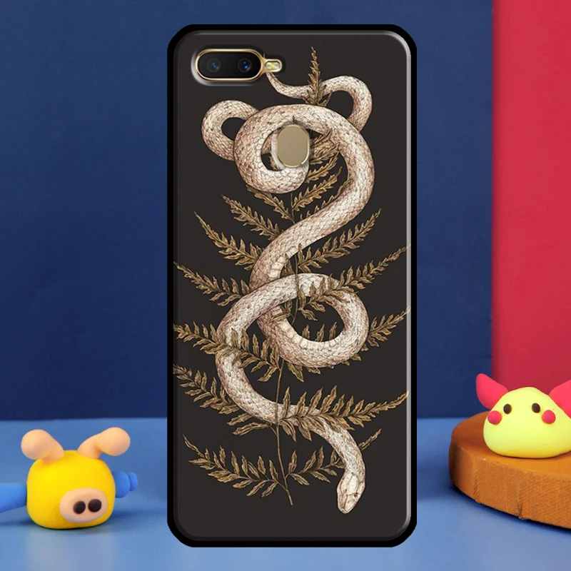 The Snake and Fern Cover For OPPO A74 A54 A94 A52 A72 A3S A5S A31 A53 A5 A9 2020 A83 A91 A93 A15 Phone Case