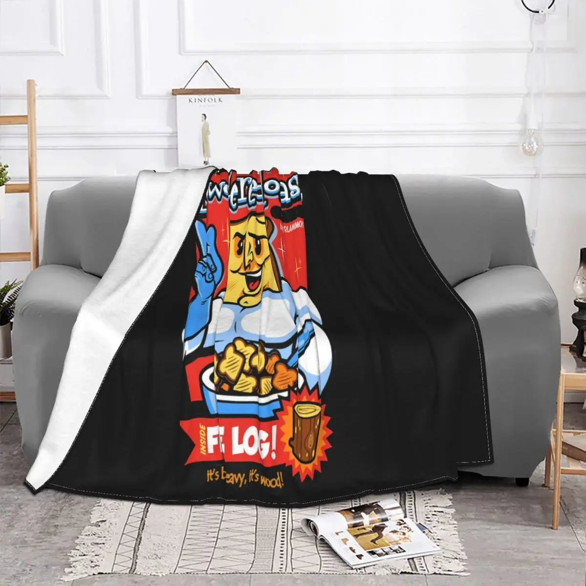 2018 Summer Casual Man T Ren And Stimpy Powdered Toast Crunch With Free Log Anime Cas Throw Blanket