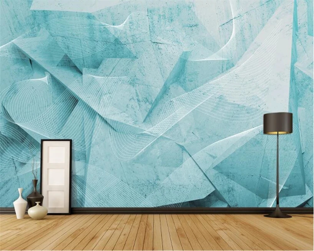 Customized wallpaper 3D modern art Abstract geometry mural Living room sofa TV background wall bedroom restaurant home photo 8d
