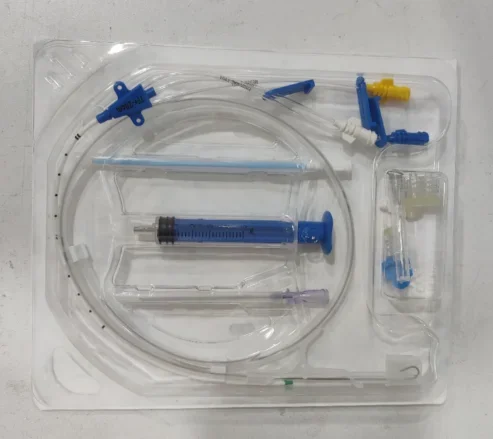 Medical central line equipment double lumen central venous catheter