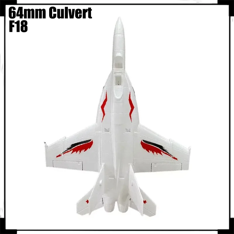 Qlq Rc Plane Remote-controlled Fighter Model F18 64mm Culvert Aircraft High-speed Epp Fixed Wing Remote-controlled Aircraft Toy