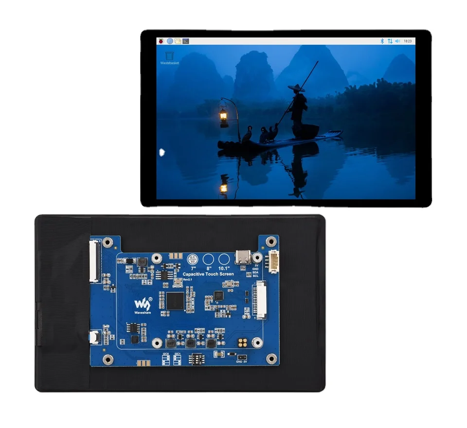 7inch DSI LCD (E) Waveshare Capacitive Touch Display Pi 1280x800 IPS Optical Bonding Toughened Glass Panel DSI 10-Point