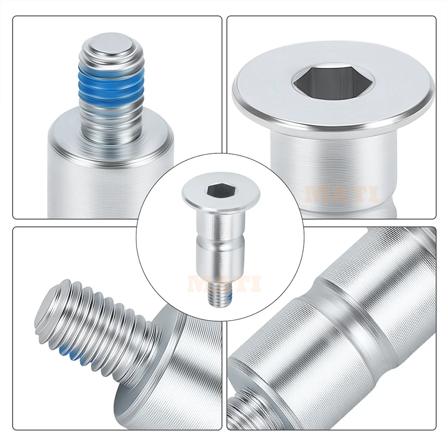 م ماتي الخلفية بدال فرامل محور الترباس لهوندا CR125R CR250R CR500R CR80R/RB CR85R/RB 1987-2007 46513-MAC-680 #2