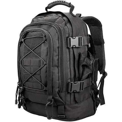 Grande Capacidade Outdoor Tactical Backpack, Mochila Molle dos homens, Saco de Escalada Impermeável, Viagem, Camping, Caminhadas Mochilas, 65L
