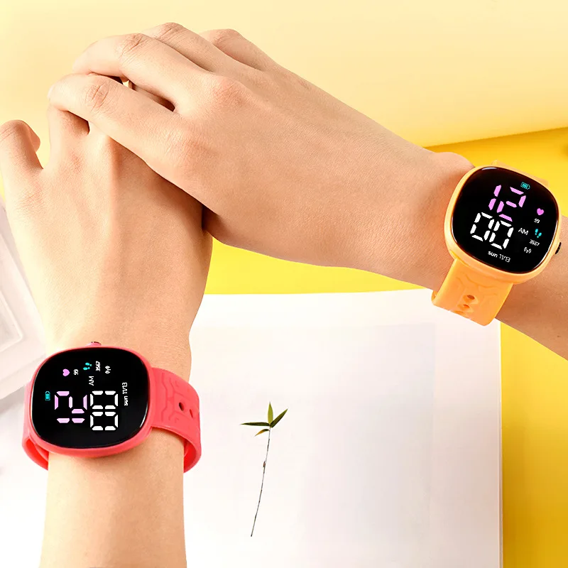 LED Sports Children's Candy Color Electronic Watch