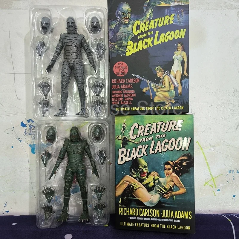 Movie Figure Universal Monster Action Figure Black Lagoon Creature Fish Man Action Figure Model Toys Doll Birthday Gifts