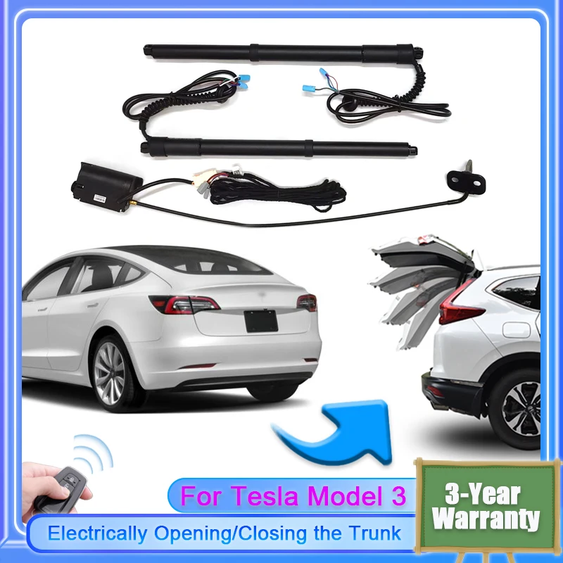 For Tesla Model 3 2016~2024 Car Electric Tailgate Lift System Auto Tail Gate Opener Automatic Lifting Rear Door for Trunk Strut