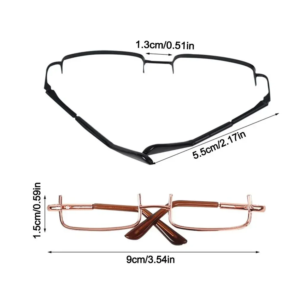 Urocze metalowe okulary dla lalek, półramka, bez szkiełek, pluszowe okulary dla lalek, akcesoria dla lalek, lalki 20 cm