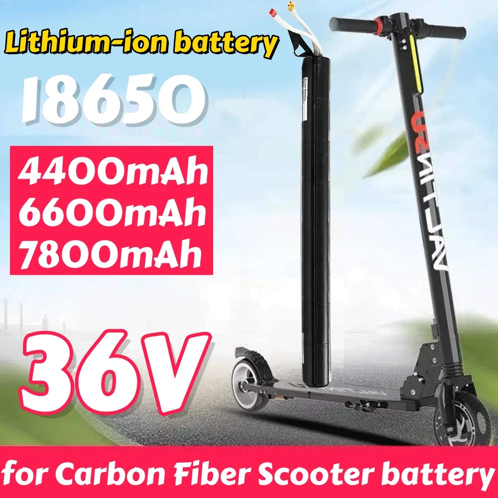 

36V battery 4400/6600/7800mAh High-capacity high output for Carbon Fiber Scooter 10s3p battery pack