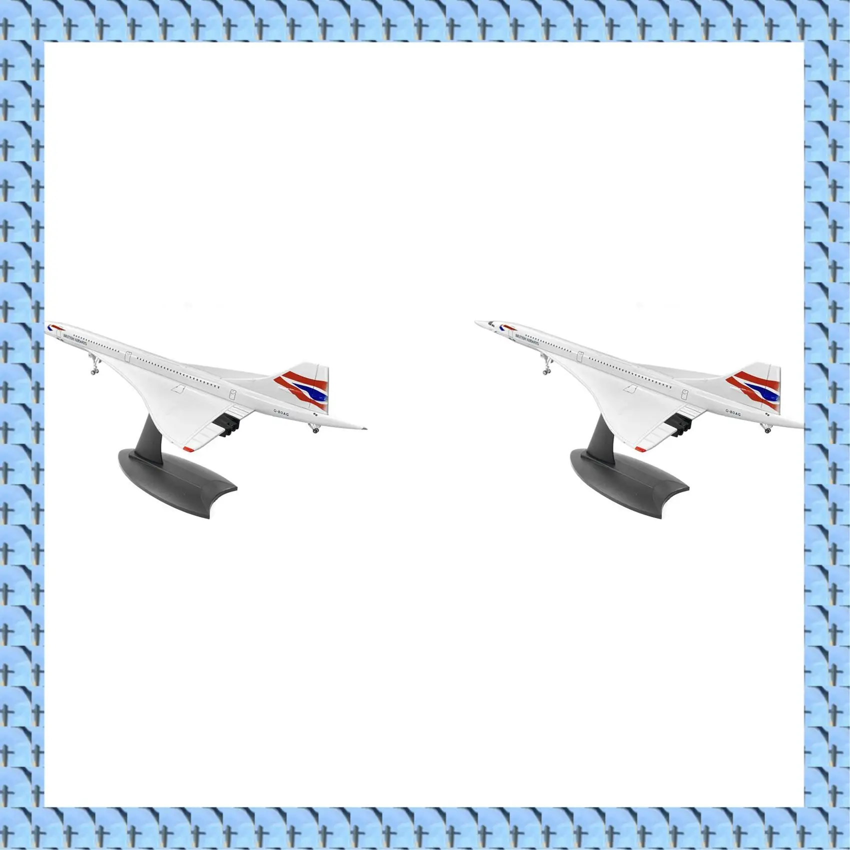 NOCM 2X 1/200 Concorde Supersonic Passenger Aircraft Air British Airways Model For Static Display Collection
