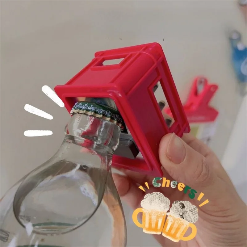 Multifunctional Beer Opener Fridge Magnet New Simulation Beer Box Magnetic Opener High-Value Bottle Opener