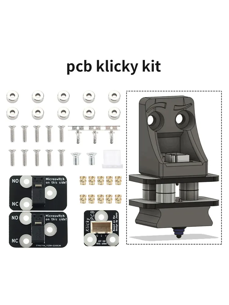 FYSETC Najnowsza wersja Klicky PCB Kit Voron 2.4 Probe Auto D2F-01 Drukarka 3D DIY Z Zestawy automatycznego poziomowania do drukarek 3D Voron — zdjęcie produktu 7