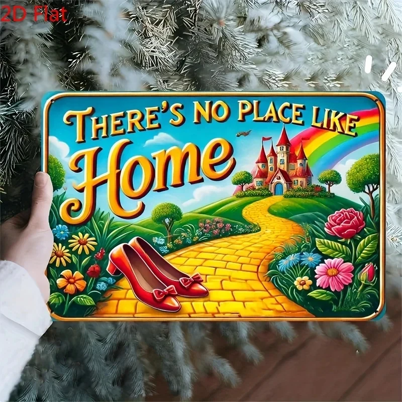 Vintage 2D Flat Iron Sign with the Phrase 