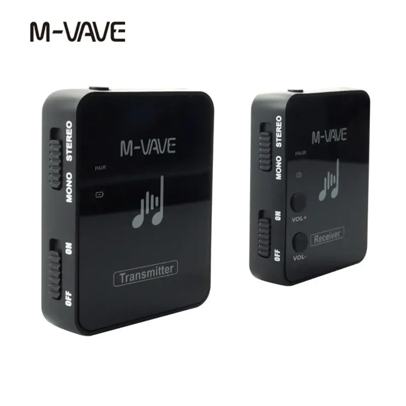 M VAVE WP 10 2.4G Wireless Earphone Monitor Transmission System Transmitter Receiver USB Rechargeable Musical Instrument Stage