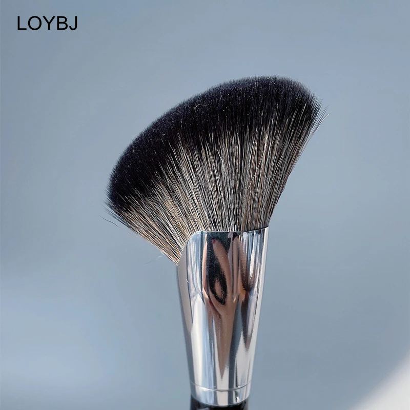 LOYBJ 72# Fan Contour Brush Professional Face Blush Highlight Bronzer Contour Powder Brush Soft Synthetic Hair Sculpting Brushes