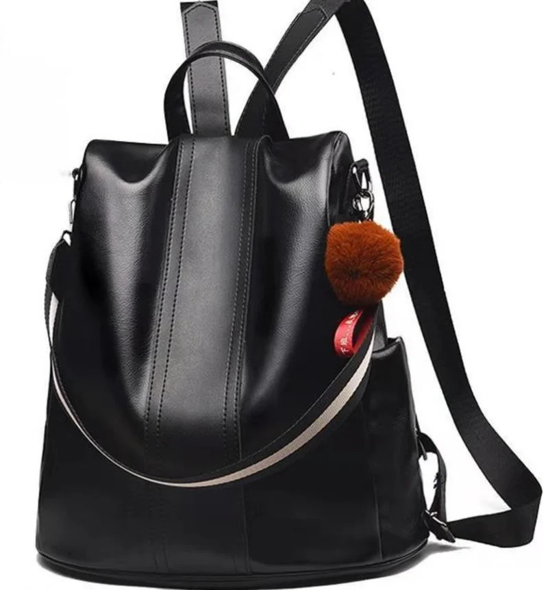 

New Pu Soft Women's Backpack Fashion Leather Messenger Female Tote Shoulder Bag Handbag Woman Y2k Bolsas Casual Clutche Classic