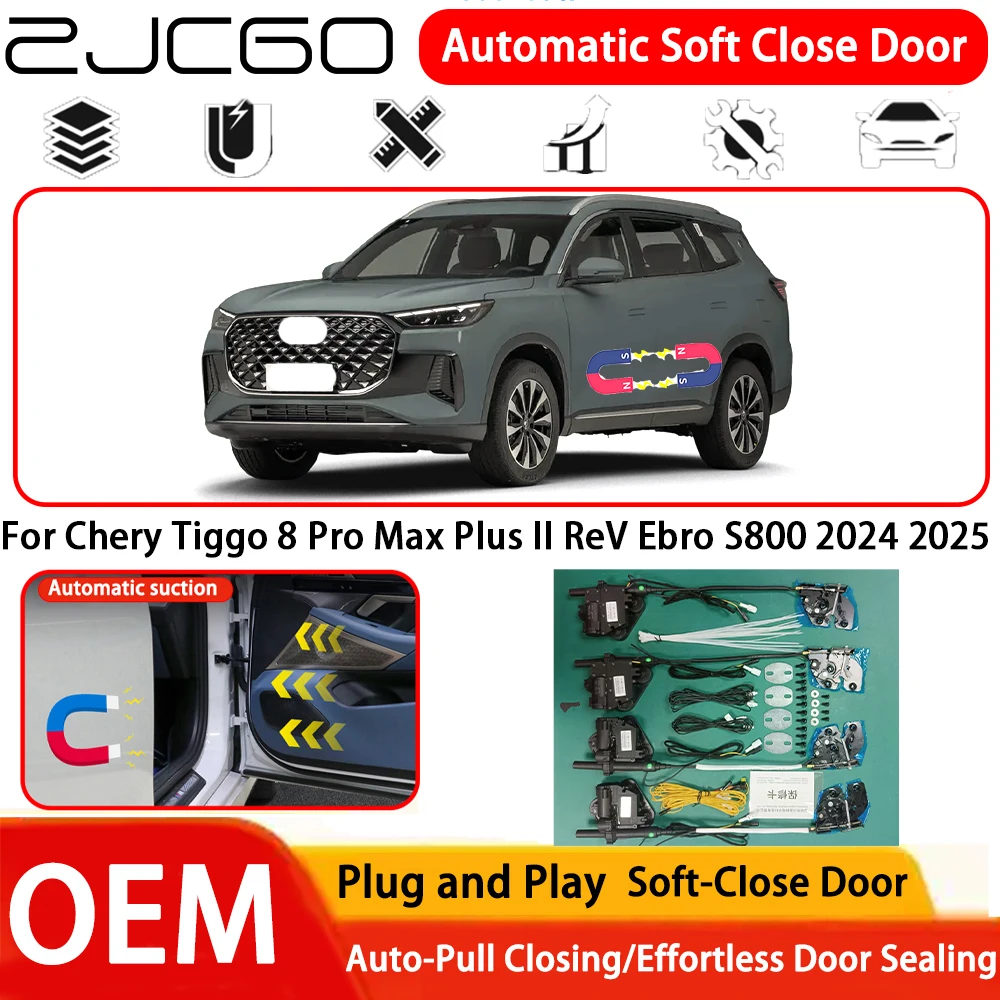 

﻿ for Chery Tiggo 8 Pro Max Plus II ReV Ebro S800 2024 2025 Car OEM Plug and Play Automatic Electric Soft Close Door System