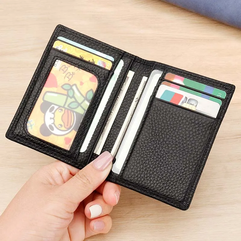 Bifold Card Holder Wallet Id Windows Documents Card Wallet for Men Rfid Blocking Creditcard