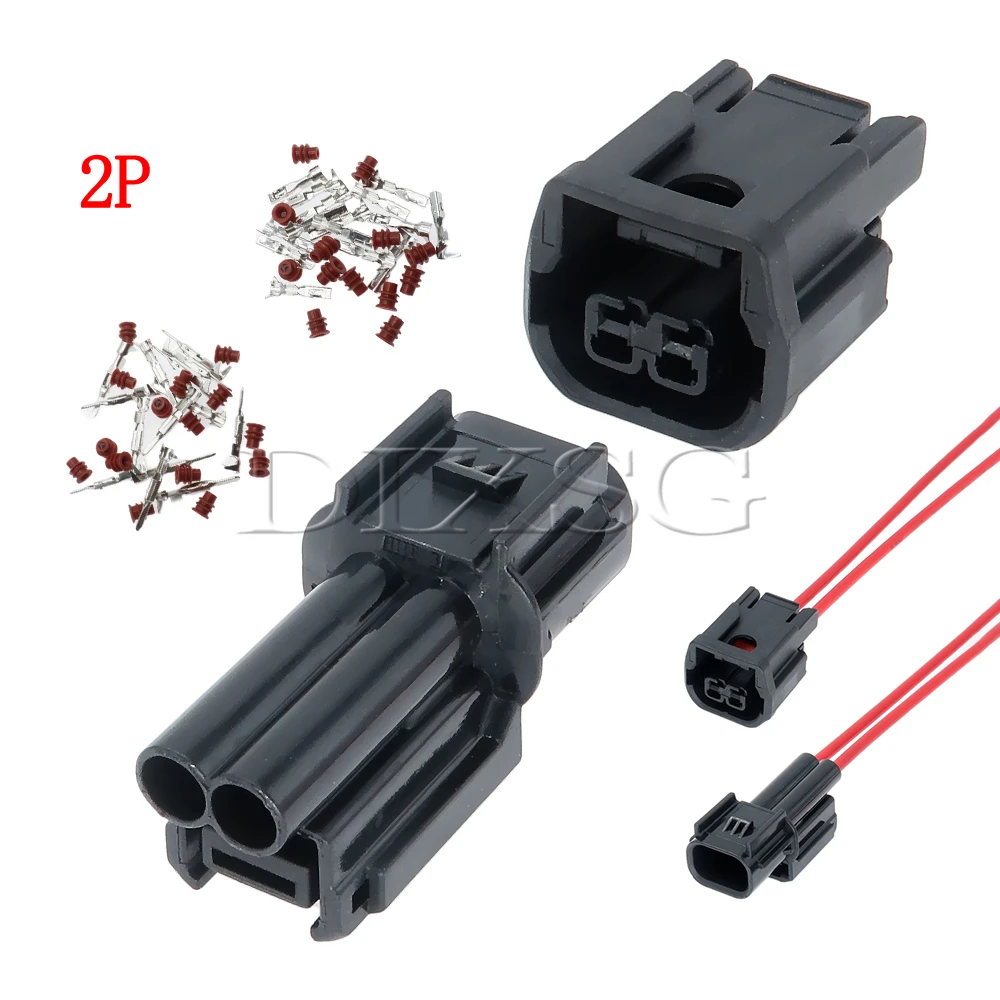 1 Set 2 Pin 6181-6851 6189-7408 Automobile Front LED Headlights Daytime Running Fog Light Wire Harness Plug for Civic Accord