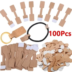 100Pcs/bag Blank Paper Price Tags Stickers for Craft Necklace Ring Bracelet Price Labels Tags Display Jewelry Making Findings