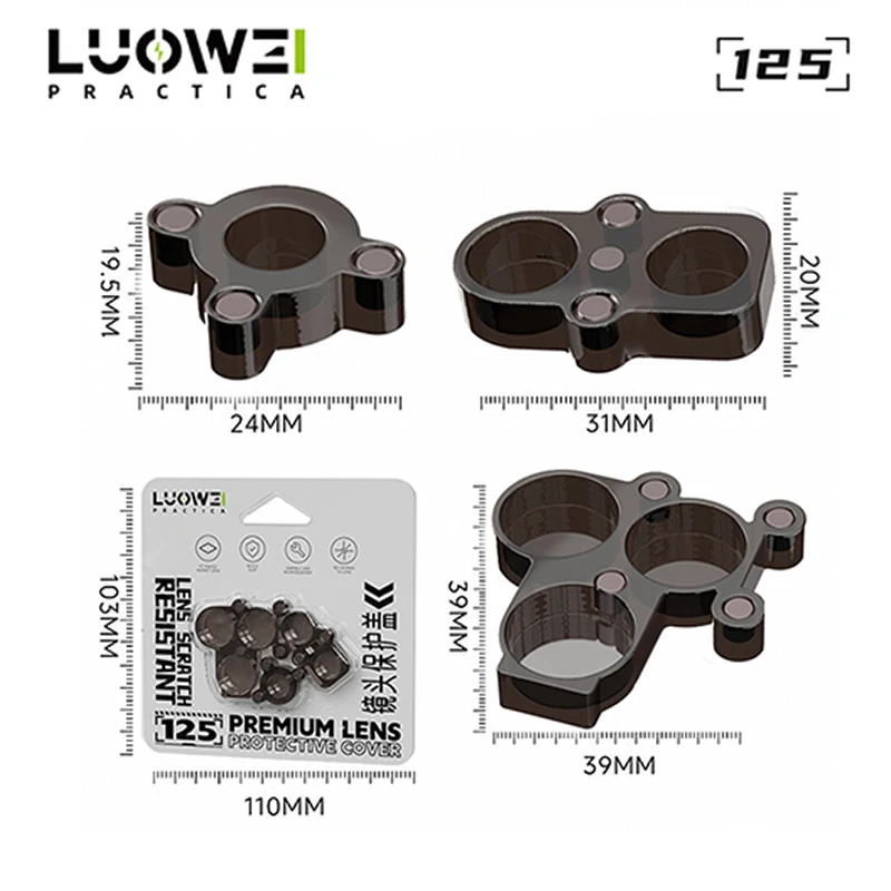 LUOWEI LW-125 Phone Camera Lens Cover Rear Camera Protection During Soldering Repair Shield Cover Dust Protector for IP6-17PM