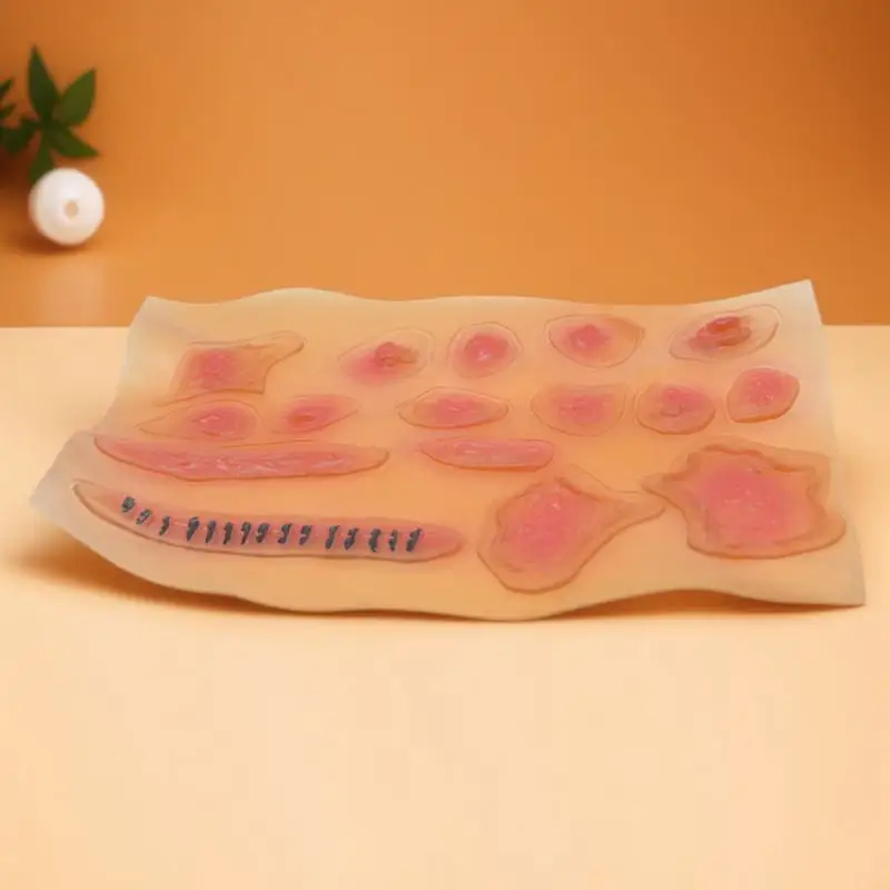 

Horrible Wound Stickers Halloween Simulation Realistic Blood Scar Pattern Temporary Body Decorations for Costume Party