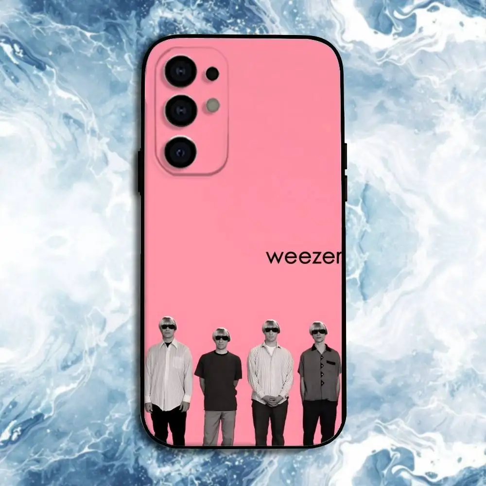 Etui na telefon z motywem zespołu Weezer dla Samsunga S25, S24, S23, S22, S21, S20, Plus, Fe, Lite i innych, czarne.