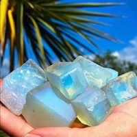 Natural Opal Raw Stone Crystal Quartz Gemstone Specimen Collection Home Decoration
