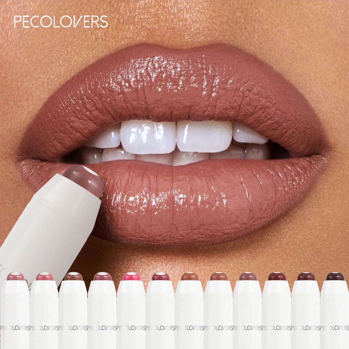 Lápiz labial tipo sándwich, 2 en 1, hidratante y duradero, antiadherente, tinte de labios, lápiz labial mate